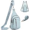 Travistar 2 in 1 Piccolo Zaino Monospalla Sling Bag Donne, Borsa a Spalla Uomo, Borsello Tracolla con 2 cinghia rimovibile per il ciclismo per escursioni di viaggio