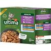 Ultima Wet Fit & Delicious - Cibo Umido per Gatti Sterilizzati Multipack Pollo-Manzo-Tonno-Pesce dell'Oceano 85g*8