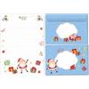 Minkocards Set di carta da lettere natalizia, Babbo Natale, con busta, per bambini, ragazze, ragazzi, formato A5 con 25 fogli + 15 buste