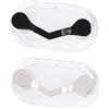 JUHONNZ Portaocchiali Magnetico,2 PCS Porta Occhiali in Acciaio Inossidabile Porta Badge Magnetico per Occhiali da Sole Occhiali Lettura Auricolari Carta d'identità Porta Badge Nero+Argento