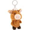 NICI- Portachiavi Bovino delle Highlands McMooray 10cm Marrone-Delizioso Ciondolo in Forma di Animale in Morbido Peluche con Anello per cordini e Pendenti, Colore, 61110