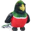 Wild Republic Rainforest Trogon Collare, Peluche, 11.4 cm, Giocattolo di Peluche, Riempimento con Bottiglie d'Acqua Riciclate Filate, Ecologico