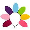 Generic Cerchietto estivo per capelli da donna, copricapo floreale, per feste di compleanno, girasole, accessori per lo styling
