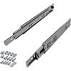 SOTECH 1 coppia di guide a estrazione totale KV-35-H45-L500-NF-MS versione standard da 500 mm, portata 35 kg, guida telescopica incl. set di viti