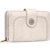 TEUEN Portafoglio Donna in PU Pelle Portamonete Vintage di Blocco RFID con Multipli Scomparti per Carte 1 Finestra di Identificazione Regali di Natale