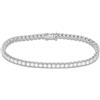 ALFIERI & ST. JOHN Bracciale tennis Alfieri & St John in oro bianco con diamanti ct 5,36 colore g purezza si1 misura 17,5 cm