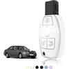 TOOMUME Cover Chiave TPU, Custodia Chiave Adatto per Mercedes Benz A/B/C/E/G/R/S Classe GLA GLC GLE GLK SLK CLA CLK CLS AMG W203 W204 W211 W212, Copri Chiavi Guscio Chiave Auto Telecomando - Smart Key