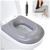 Vegena Cuscino gonfiabile per WC con ventosa, sedile WC regolabile in altezza, impermeabile, per adulti disabili anziani