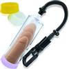 Future of your pleasure Sensual Pompa per il Pene per l'Ingrandimento del Pene Pompa per l'Erezione Vuoto con 3 Guarnizioni in Silicone 21,5cm ⌀6,4cm Trainer Sex Toy per l'Ingrandimento Giocattolo Erotico FOPS P02