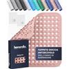 homerella® Tappeto doccia antiscivolo 53x53cm [INCL. Ganci] - Tappetino doccia antiscivolo sensibile alla pelle - Tappeto per doccia antiscivolo rettangolare - Tappetini antiscivolo per doccia
