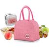 JEEZAO Borsa Termica Porta Pranzo con Rivestimento Isolamento,Borse Frigo Piccole Donne Uomo,Borsa Alimenti per Ufficio, Scuola e Picnic