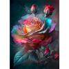 EOBROMD 5D Diamond Painting Kit Completo, Fiori Pittura Diamante FAI DA TE, Rose Diamond Painting Bambini Adulti, Strass Ricamo a Punto Croce Painting Decorazione per Casa 30x40cm