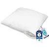 ZOLLNER copricuscino trapuntato 80x80 cm - copertura protettiva traspirante con cerniera - misto cotone - lavabile fino a 95° C - qualità alberghiera - certificato Oeko Tex®