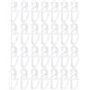 BPTRKOM 100pcs Ganci Tenda Trasparenti - con Occhielli Ganci Plastiche per Anelli Tende Curtain Roll Hooks Accessori Tende ad,per Binari e Bastoni per Tende(Trasparente)