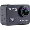 Midland - Action Cam 4K H9 Pro WIFI con Remote Control, Videocamera Sportiva Macchina Fotografica Subacquea 30m, Autonomia 2H, 30fps, Foto 20MP, Touchscreen IPS, 7 Modalità Video, Controllo Smartphone