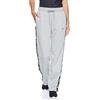 Nike Pant Logo Tape Popper, Pantaloni Donna, Dk Grey Heather/Matte Silver/Black/Black, M