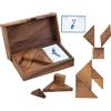 Engelhart - 350103 - Doppio Tangram Animali in Legno - Puzzle ecologico - Gioco per 1-2 giocatori - Dai 4 anni
