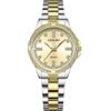 RORIOS Coppia Orologi Uomo Donna Orologio Acciaio Inossidabile Business Analogico Quarzo Orologio da Polso Impermeabile Luminosi Orologio Oro C