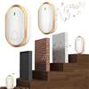 WYFCR Campanello Senza Fili, Portata da Esterno Impermeabile,300m, 4 Livelli Volume 60 Melodie, Indicatore LED, Wireless Doorbell per Casa Ufficio Ristorante Govee Anziani