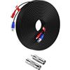 Baceyong Cavo Di Alimentazione Video BNC 20 Metri - RCA DC Per Kit DVR E Telecamere CCTV, Semplifica Installazione