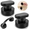 GZLCEU 3 Pezzi Forte Ventosa Pull Set, Nero Ventosa Maniglia Porta per Porta in Vetro,Armadio,Cassetto,Frigorifero,Porta del Balcone,Maniglia Ventosa per Frigo