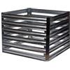 dobar® 58602e compostiera Muck | Kit di compostiera in Metallo | Contenitore Quadrato in Metallo zincato | compostiera da Giardino 550 l | Kit | 93 x 93 x 70 cm | Argento