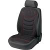 Walser Coprisedili Auto Elegance Plus in Nero/Rosso, Copertura Protettiva Universale, Protezione per sedili Auto, coprisedili 14275