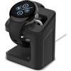 Spigen S355 Supporto compatibile con Google Pixel Watch 3 45mm/41mm (2024), 2 (2023) Supporto per caricabatterie TPU resistente - Nero