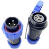 bayzconn Connettore Spina aeronautica SP21 a 3 pin, senza saldatura IP68 a 3 pin Spina aeronautica impermeabile e antipolvere per lampade da esterno Utilizza 500 V 30 A (cavo a crimpare a vite 12 AWG)