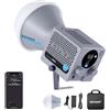NEEWER HS60B Mini Luce Video con Controllo App, Luci Studio Fotografico Continua Portatile LED COB Bicolore da 60W, 35000lux/1m, 2700-6500K, Dimmerazione PWM 0-100%, CRI/TLCI 97+, 12 Scene, USB Tipo C
