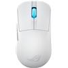 ASUS ROG Harpe Ace Mini - Mouse da Gioco Senza Fili, Sensore ROG Aimpoint da 42.000 DPI, Connettività Trimode, Cinque Pulsanti Programmabili con Aim Lab Settings Optimizer, Ultra Leggero da 49 g, Bianco