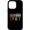 Vintage 1987 Limited Edition Retro Casse Custodia per iPhone 14 Pro Max Vintage 1987 Edizione Limitata Retro Cassette Tape Compleanno 37