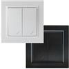 VoltShine Interruttore doppio interruttore EP Bianco: ottimizza l'illuminazione dei tuoi spazi con stile. Perfetto per qualsiasi ambiente, unisce eleganza e funzionalità ad ogni accensione e