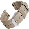 Archer Watch Straps - Cinturini a Sgancio Rapido in Nylon con Trama Ispirata alle Cinture di Sicurezza (Kaki, 18mm)