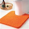 MIULEE 1 Pezzo Tappeto in Microfibra 4 CM Lungo Anti-scivolo Assorbimento dell'acqua Morbido Tappetino da Bagno per Porte d'ingresso Corridoio Doccia Soggiorno 50X50 CM Arancione