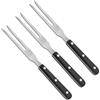 Pyuyan 3 Pezzi Forchetta per Carne in Acciaio Inox, Forchettone per Carne, Forchettone Barbecue, Forchetta per Arrosti con Manico, Forchettone da Carne in Acciaio Inossidabile, per Maiale, Pollo, Barbecue