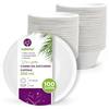 GoBeTree 100 Ciotole Usa e Getta Canna da Zucchero 200 ml. Ciotole per Salse, Dip e Aperitivi, Microonde e Congelatore, Antiscivolo e Impilabili