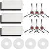 MYAYD Ricambi accessori per aspirapolvere robot Yeedi Mop Station, 6 spazzole laterali, 3 filtri HEPA, 4 panni per aspirapolvere robot Yeedi Mop Station (13 pezzi)