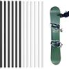 lasuroa 12pz Kit Riparazione Snowboard Sci, 6mm Ptex Riparazione Sci Snowboard Kit per Manutenzione Sci Riparazione Base Sci Snowboard per Proteggere Sci e Snowboard(Bianco e Nero)