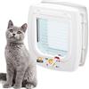 Ferplast SWING 7 MAGNETIC Gattaiola Cani e Gatti - Tag Collare Magnetico - 4 Modalità Chiusura - Sistema Antivento - Ammortizzatore Chiusura - Anti Oscillazione - Indicatore Direzione - Bianco
