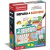 Clementoni Sapientino - Imparo a Scrivere, Gioco Educativo Bambini 4-6 Anni, Lavagnette Riscrivibili e attività di Pregrafismo, Sviluppa Scrittura e Conteggio, Made in Italy, Lingua Italiana, 16142