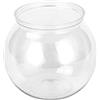 Pnuokn Ciotole rotonde in plastica infrangibili per pesci di piccole dimensioni, 4 misure, per contenere caramelle ornamentali
