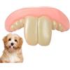 Generic Denti per protesi per cani - Bretelle finte per cani, Giocattolo per denti finti in silicone per cani | Creativo Umoristico Durevole Resistente agli strappi Facile da applicare Giocattolo per cani, De