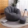 DTLEO Pouf a Sacco Puff Poltrona (Senza Imbottitura) per Divano E Poltrona, per Camera da Letto, Soggiorno, Interno Cuscino da Lettura,Dark Gray