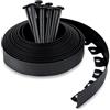 UNIGARDIA Bordo per Aiuole 10 m con 30 Chiodi di Fissaggio - Bordura per Aiuola Plastica - Bordo Giardino Flessibile - Altezza 5 cm - Facile da usare, Nero