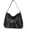 BAIGIO Grande Hobo, Borsa a Mano da Donna in Pelle PU, Borsa a Spalla, Shopper Hobo, Grande Borsa a Spalla, Borsa Tote per Laptop in Pelle PU, Manici per Borse,Nero