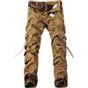 OADOBKICE Pantaloni Casual Uomo Che Camminano Pantaloni Uomo Pantaloni Cargo Pantaloni Uomo Oversize Pantaloni Lavoro Pantaloni Elastici Vita Tasca Pantaloni Lunghi Pantaloni Giallo Scuro Della Terra 40
