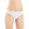RAGNO Confezione 6 Slip Donna Vita Bassa Bordato Liscio Bipack Articolo 07455M Pocket Bianco, L