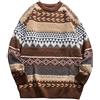 Generic Pullover Donna Allentato Maglione a Maglia Leggero Oversize Golfino Morbido Collo Alto Casuala Solido Cappotto Invernale Lungo Elegante