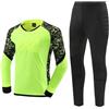 HULIJA Bambini Completo da Calcio Calcetto Torneo Maglietta Portiere Pantaloni della Tuta Joggers Goalkeeper Jersey Scuola Sport Set di Maglia da Portiere Rosso 11-12 anni